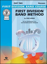 First Division Book 2 Bassoon band method book cover